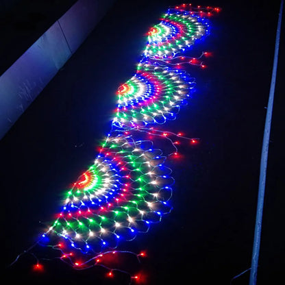 Thrisdar 3M 424LED 3pcs Peacock String Lights