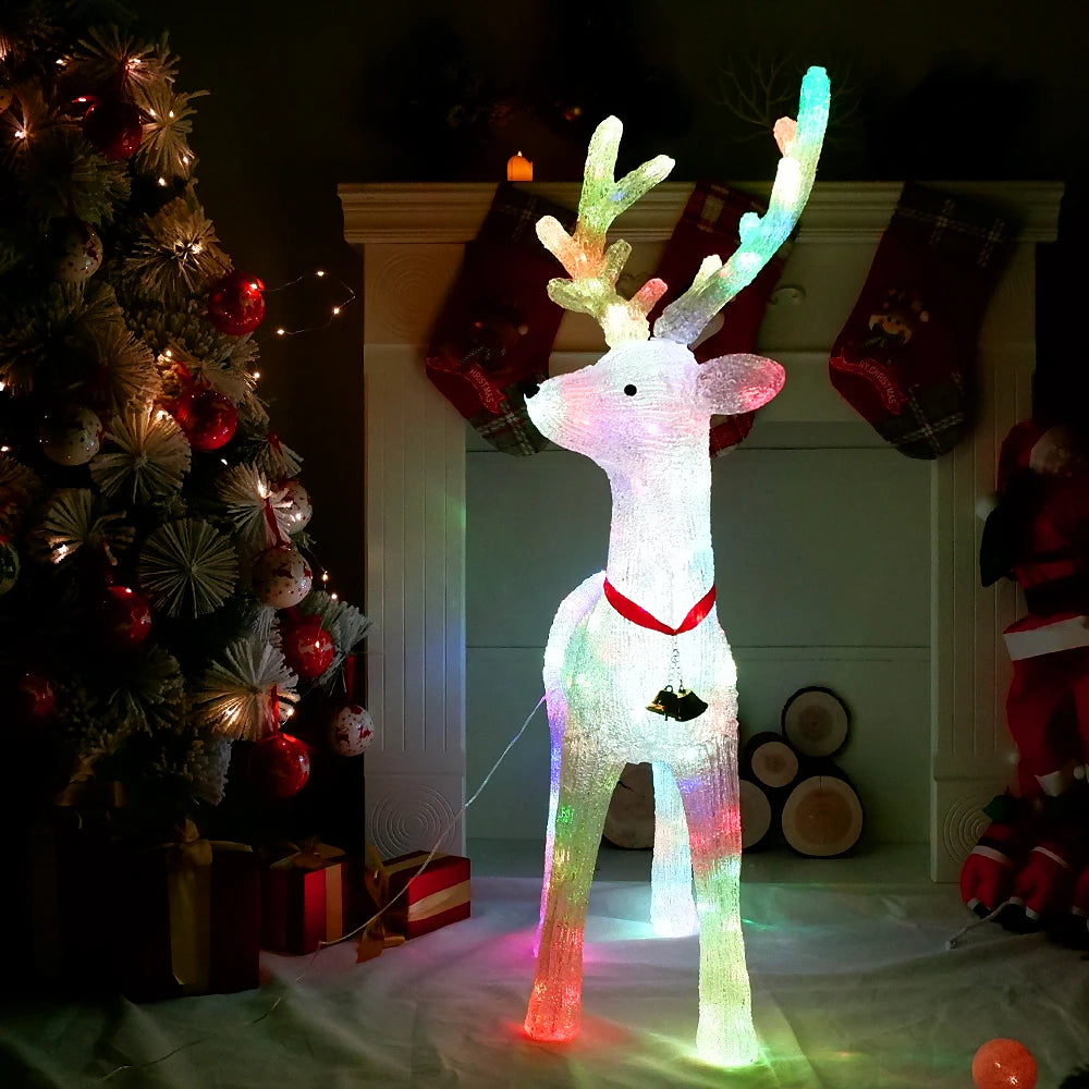 60cm 3D Acrylic LED Large Reindeer Elk