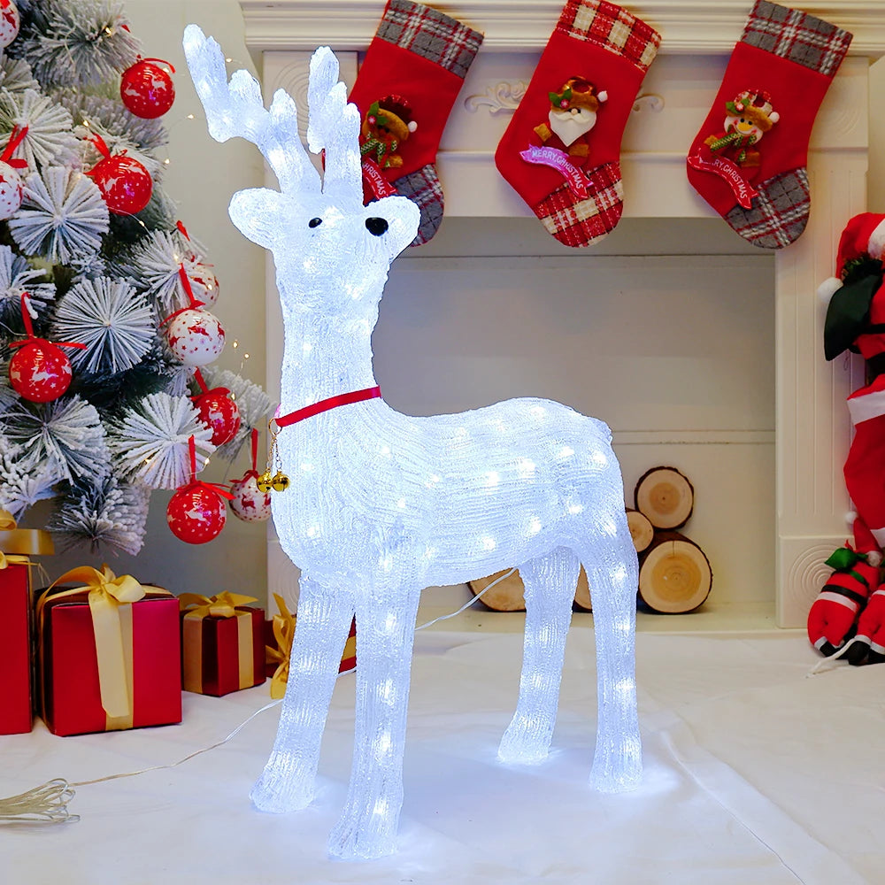 60cm 3D Acrylic LED Large Reindeer Elk