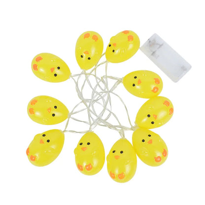 1.5M 10 Leds - Easter Chicken Egg Plastic Led Light String