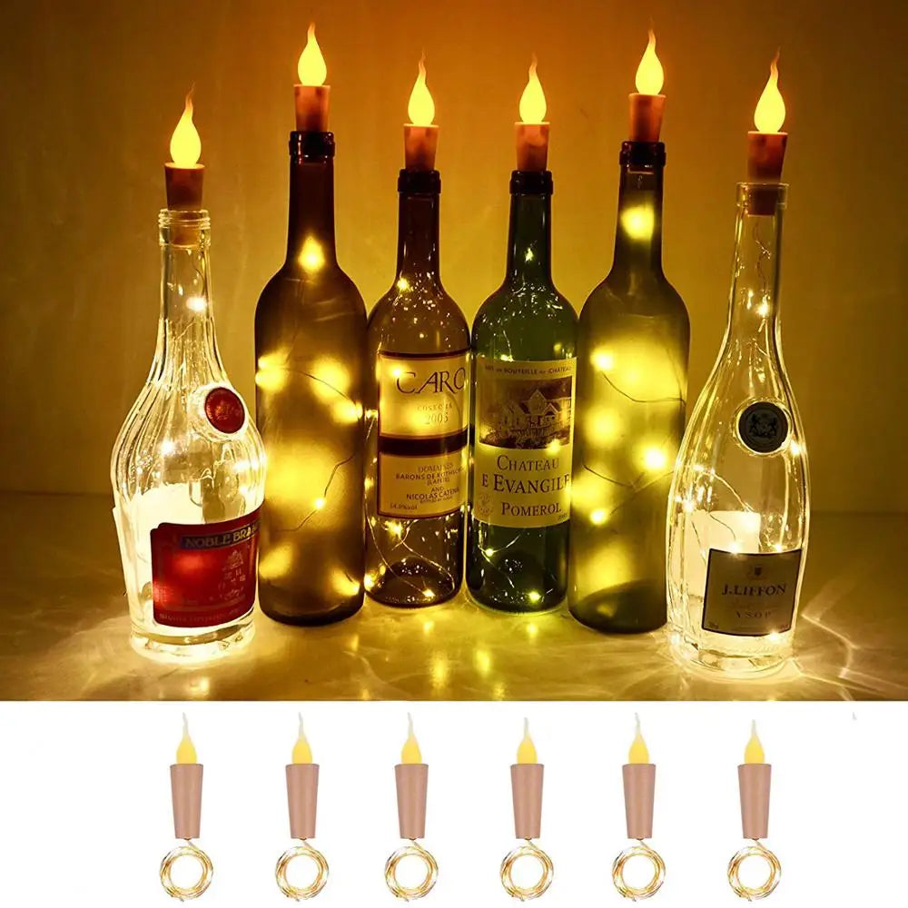 Wine Bottle Cork Lights String 20 LED Fairy Lights