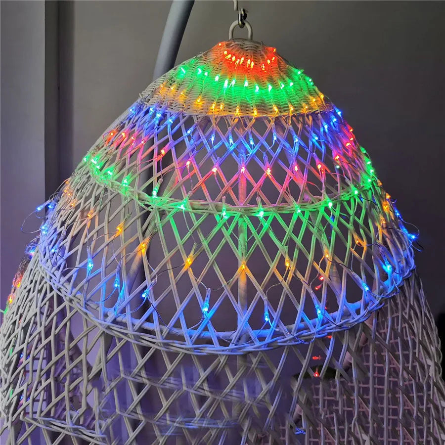 Thrisdar 3M 424LED 3pcs Peacock String Lights