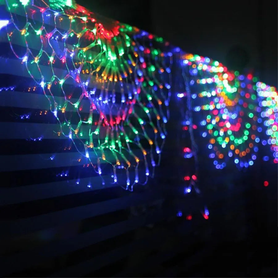 Thrisdar 3M 424LED 3pcs Peacock String Lights