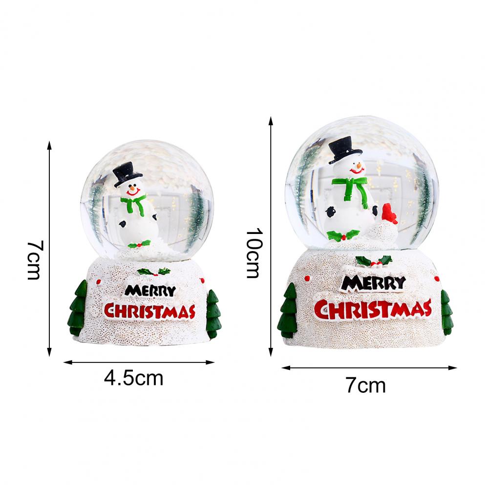 Glass Snow Globe Display Crystal Ball  Christmas Ornaments