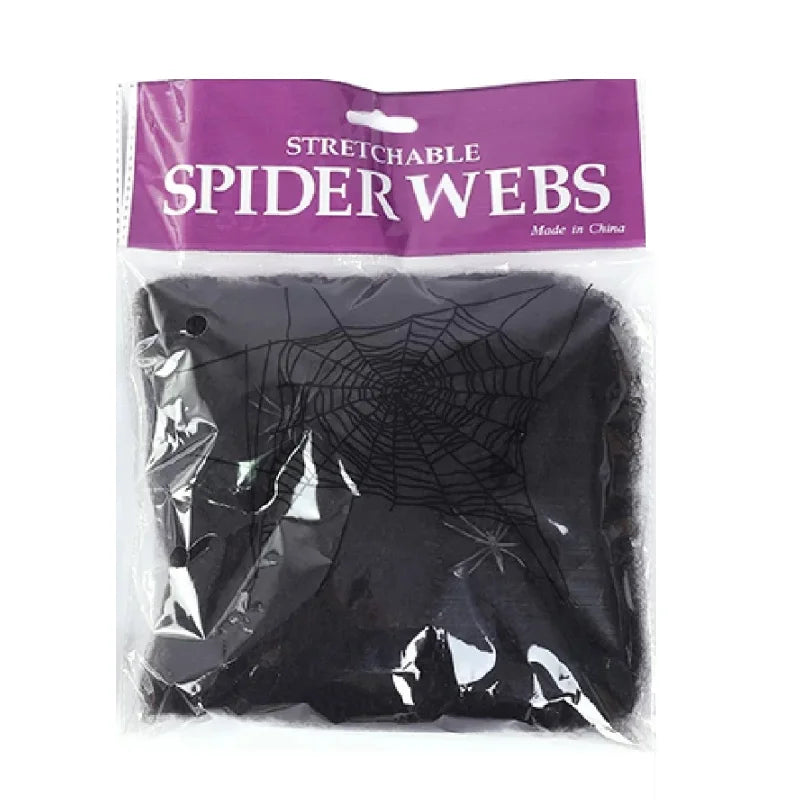 White Stretchy Cobweb Spider