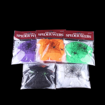 White Stretchy Cobweb Spider