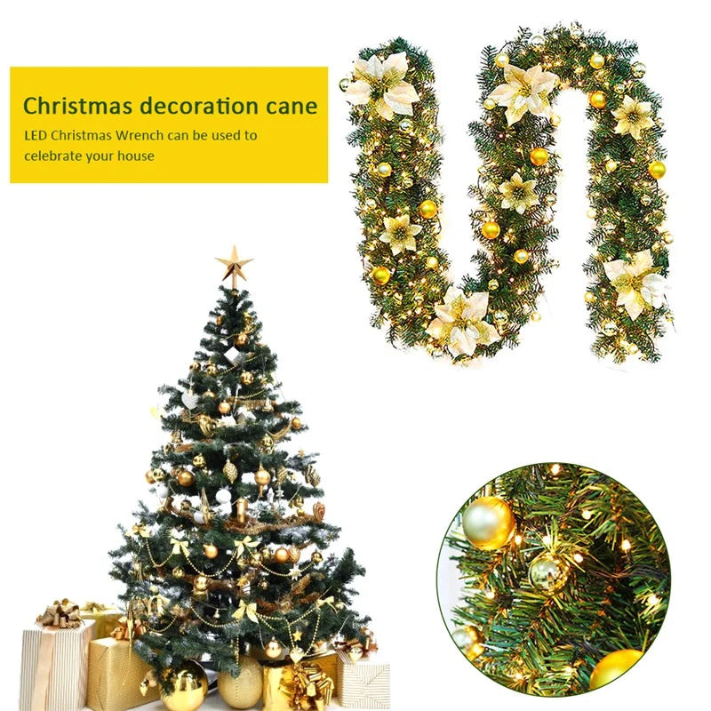 Christmas Decor - Artificial Flowers & Greenery, Gift Decor - Decorative Wreath for Home & Holiday