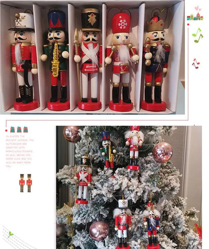 5/6pcs Nutcracker Soldier Pendants