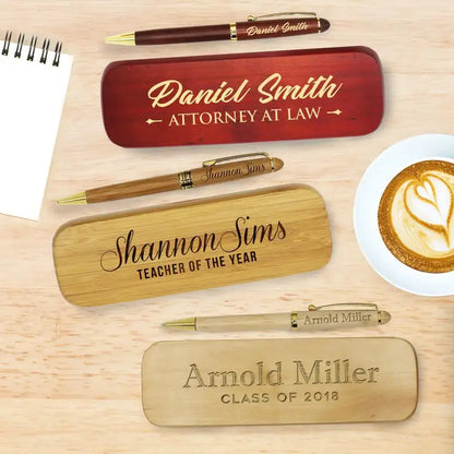 Personalized Engraved name Wood Ballpoint Pen Gifts