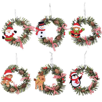 Adorable 15cm Mini Christmas Wreath - Elegant Seasonal Decor