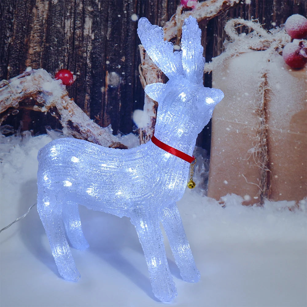 60cm 3D Acrylic LED Large Reindeer Elk