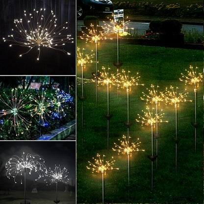 Outdoor LED Solar Fireworks Lights 90/120/150 LEDs