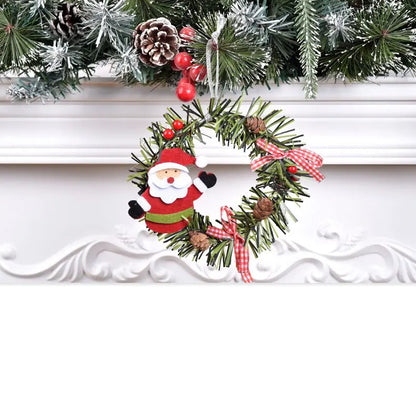 Adorable 15cm Mini Christmas Wreath - Elegant Seasonal Decor