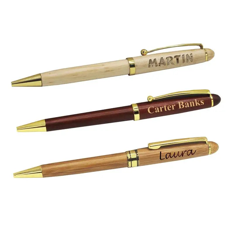 Personalized Engraved name Wood Ballpoint Pen Gifts