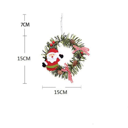 Adorable 15cm Mini Christmas Wreath - Elegant Seasonal Decor