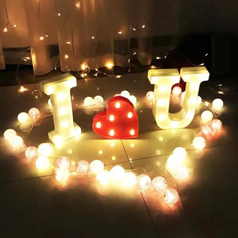 Alphabet Letter LED Lights