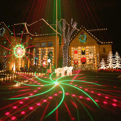 Laser Christmas Lights Outdoor Projector  Dynamic 32 Pattern