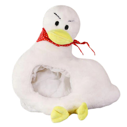 Soft Warm Winter Plush Duck Hat