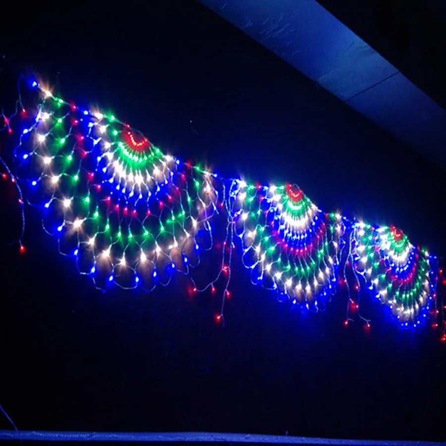 Thrisdar 3M 424LED 3pcs Peacock String Lights