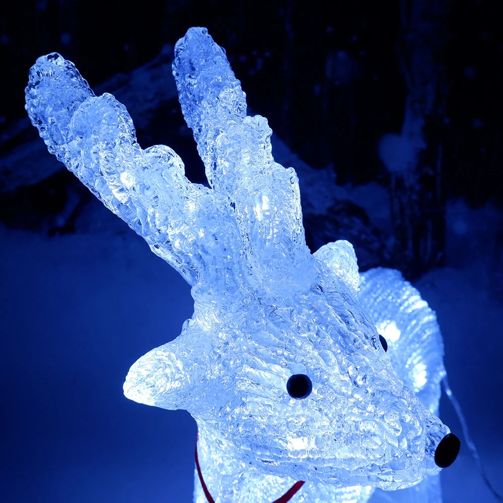 60cm 3D Acrylic LED Large Reindeer Elk