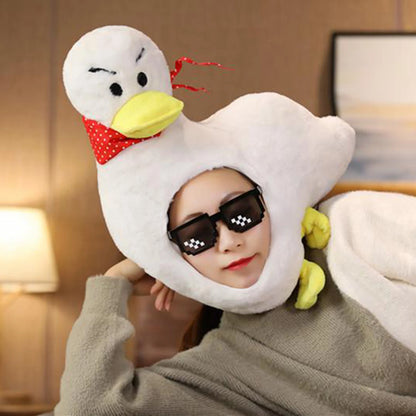 Soft Warm Winter Plush Duck Hat