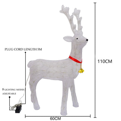 60cm 3D Acrylic LED Large Reindeer Elk