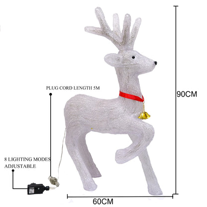 60cm 3D Acrylic LED Large Reindeer Elk