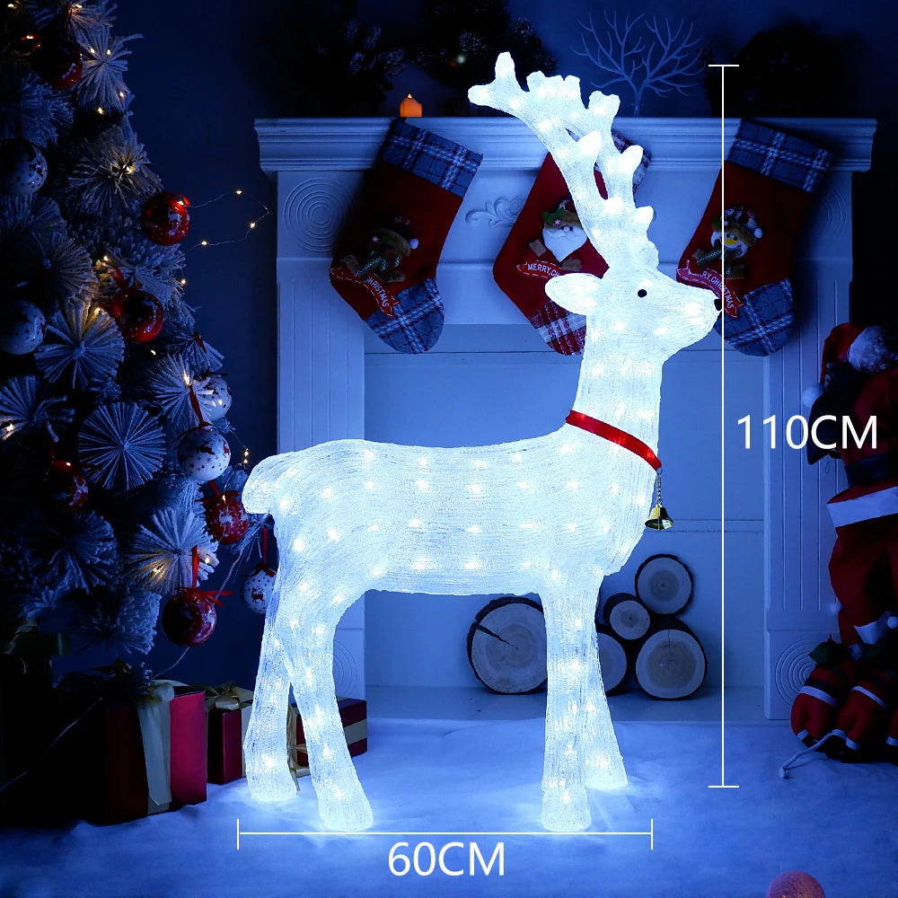 60cm 3D Acrylic LED Large Reindeer Elk