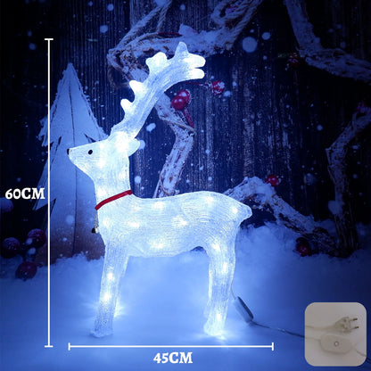 60cm 3D Acrylic LED Large Reindeer Elk