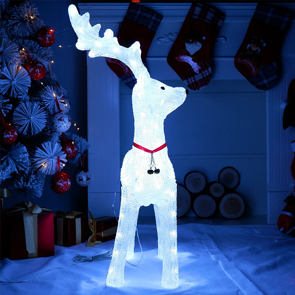 60cm 3D Acrylic LED Large Reindeer Elk