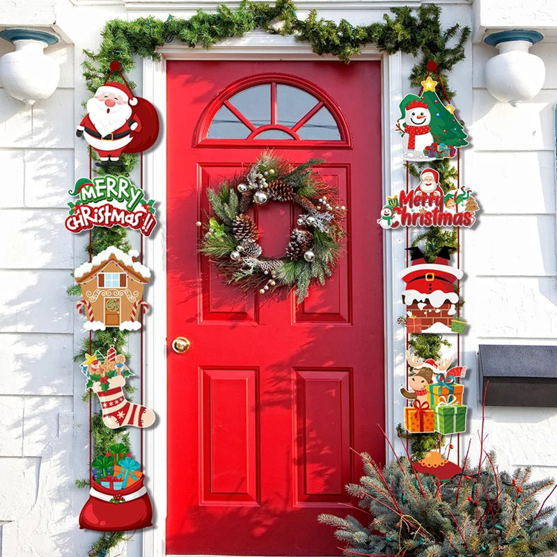 Santa Couplet Hanging Door Banner