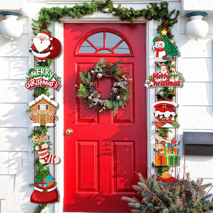 Santa Couplet Hanging Door Banner