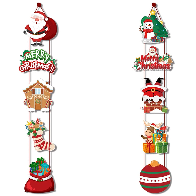 Santa Couplet Hanging Door Banner