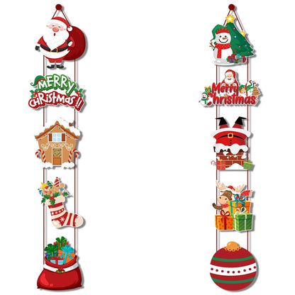 Santa Couplet Hanging Door Banner