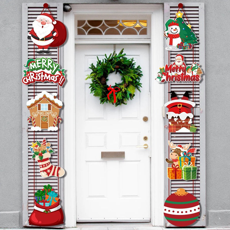 Santa Couplet Hanging Door Banner