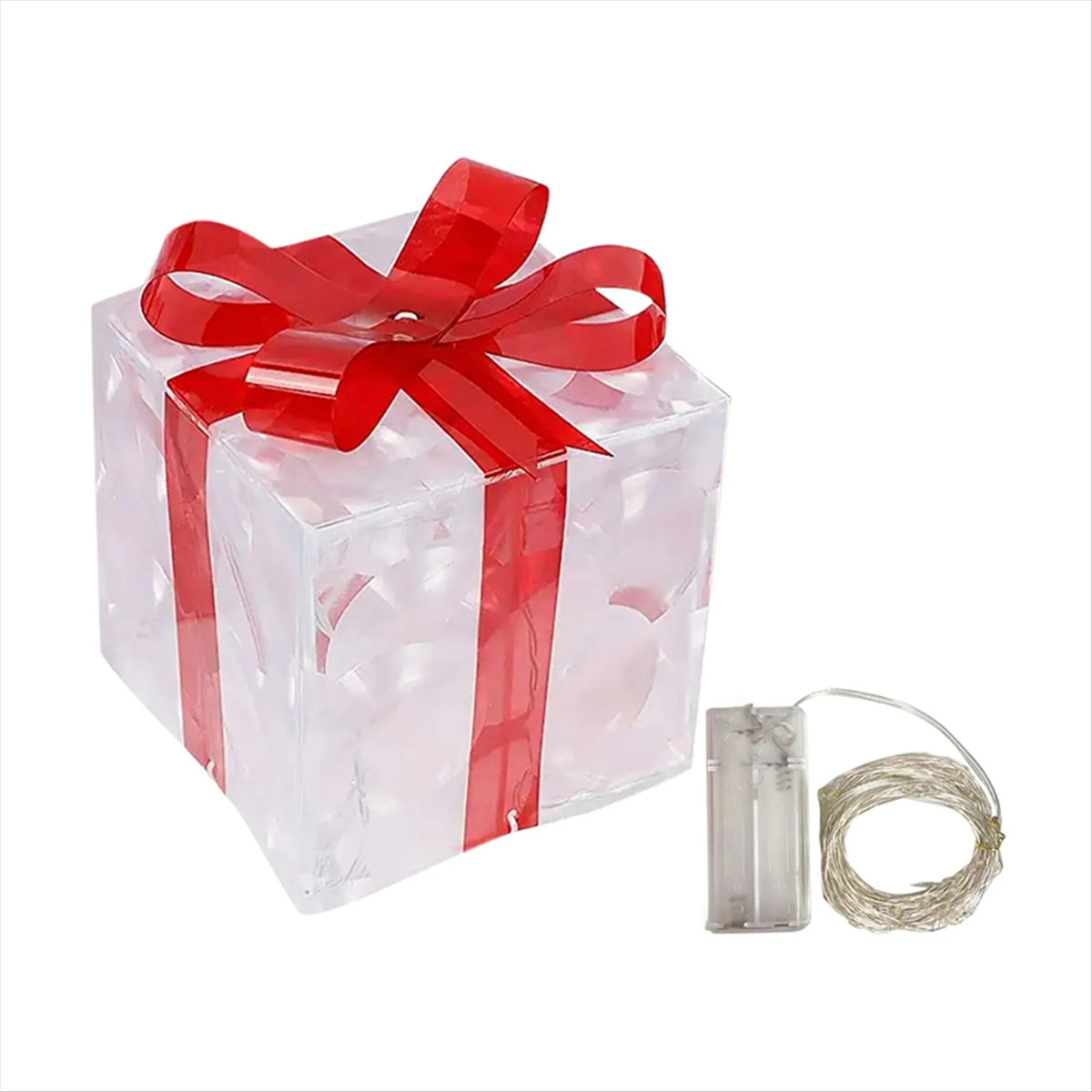 Outdoor Christmas Glowing Gifts Box Decoration