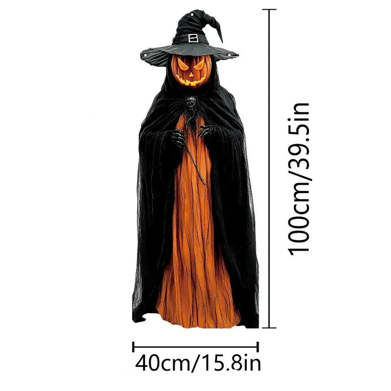 2D Halloween Horror Evil Pumpkin Man