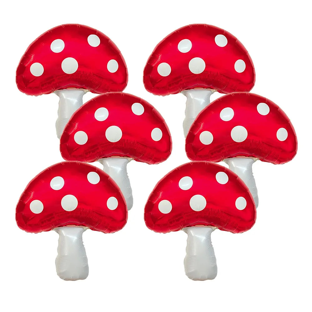 Red Mushroom Foil Balloons