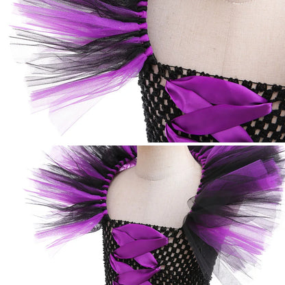 Maleficent Neck Dress Girls