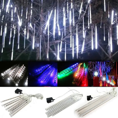 30cm /50cm Waterproof Meteor Shower Rain 8 Tube LED String Lights