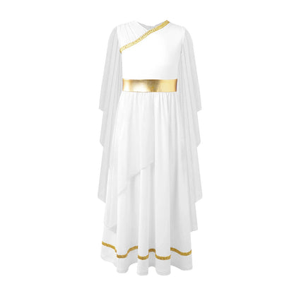 Girls Athena Costume Greek Princess Dress