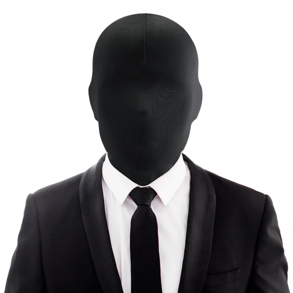 Black Hood Halloween Cosplay Costumes Spandex Full Mask