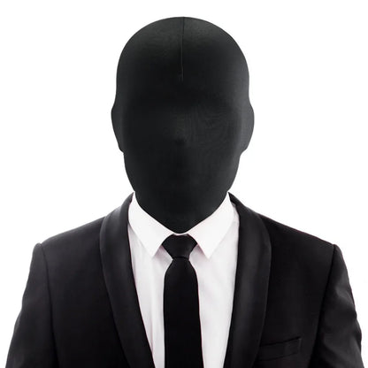 Black Hood Halloween Cosplay Costumes Spandex Full Mask