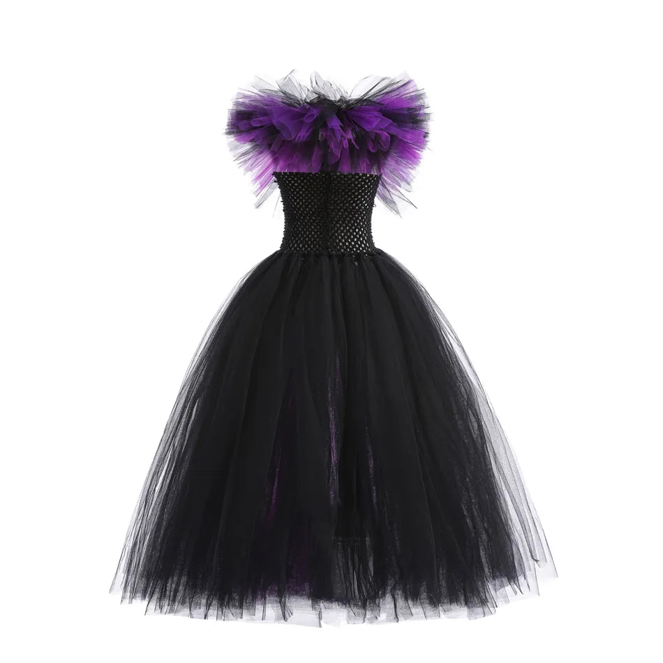 Maleficent Neck Dress Girls