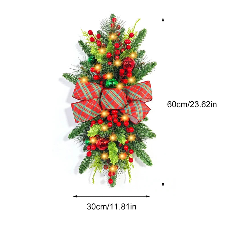 Christmas Wreath - Elegant Seasonal Decor - Decorative Wreath for Home & Holiday