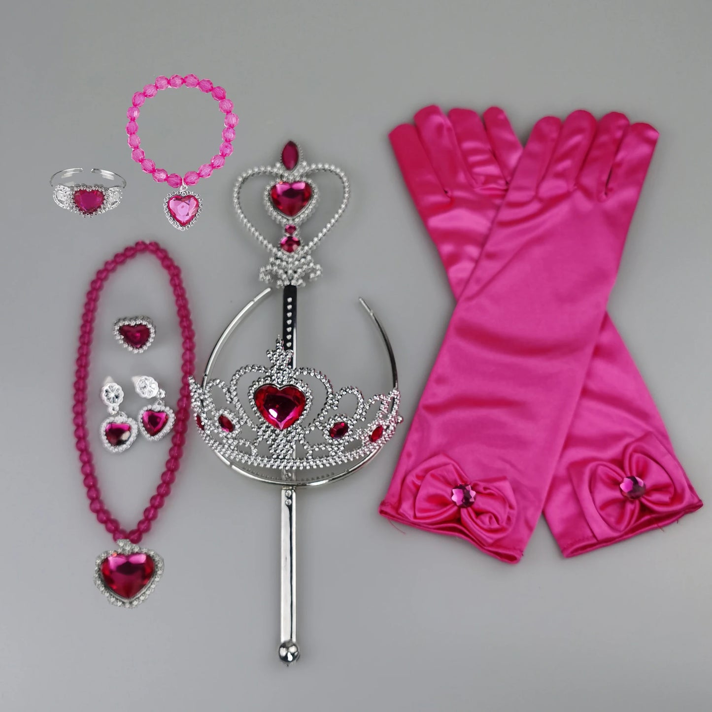Girls Cosplay Elsa Anna Princess Crown Magic Wand Costume