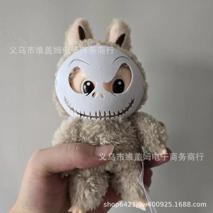 For/Cloth Labubu Doll Diy Terror Mask