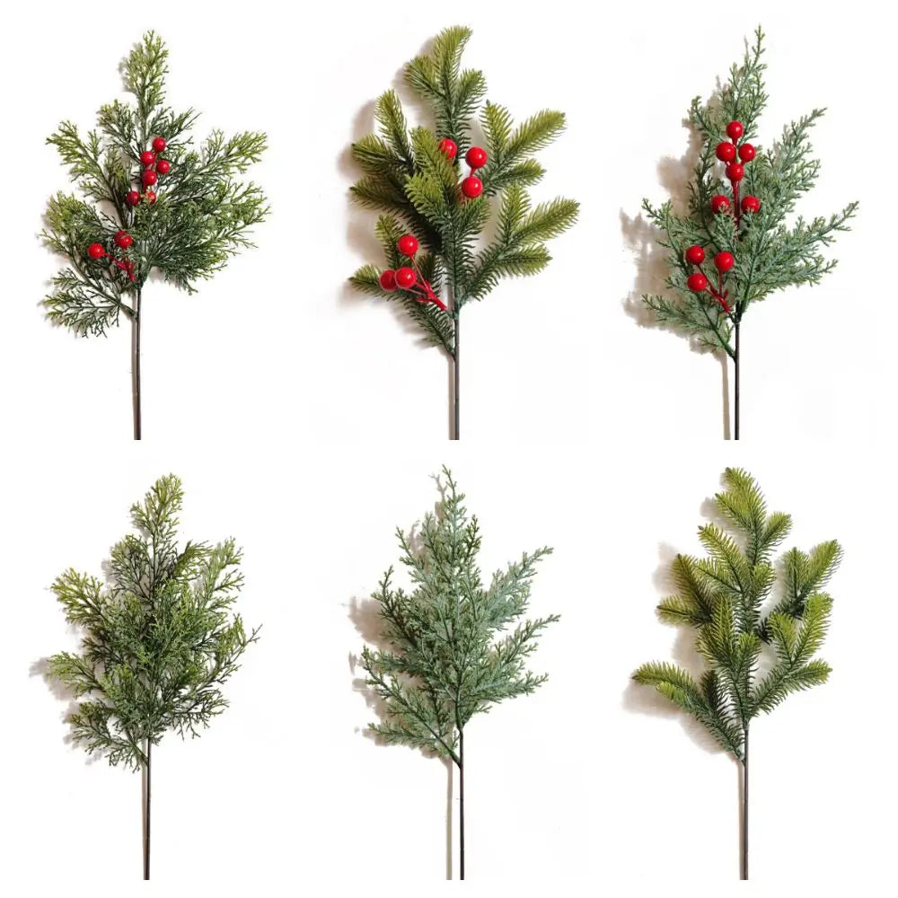 Elegant Seasonal Decor - Green Artificial Pine Branch Christmas Tree