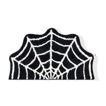 Bath Mat Gothic Bedroom Carpet Spider Web