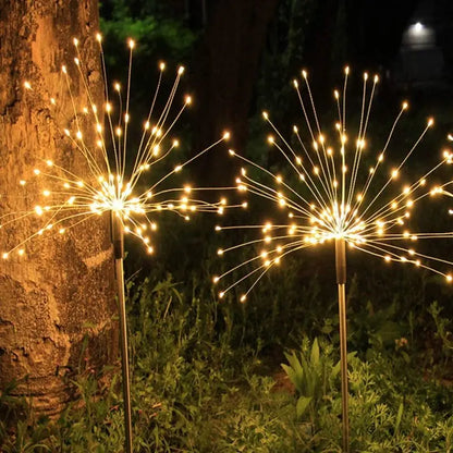 Outdoor LED Solar Fireworks Lights 90/120/150 LEDs